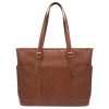 15" Waterproof PU Leather Laptop Tote bag