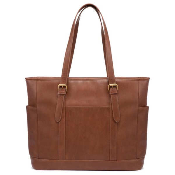 15" Waterproof PU Leather Laptop Tote bag