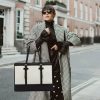 Waterproof PU Leather Laptop Tote Bag w/ Wallet