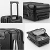 ABS USB Port Travel Suitcase w/ Cup Holder