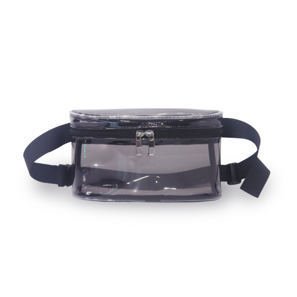 Holographic PVC Clear Waterproof Double Zipper Bag