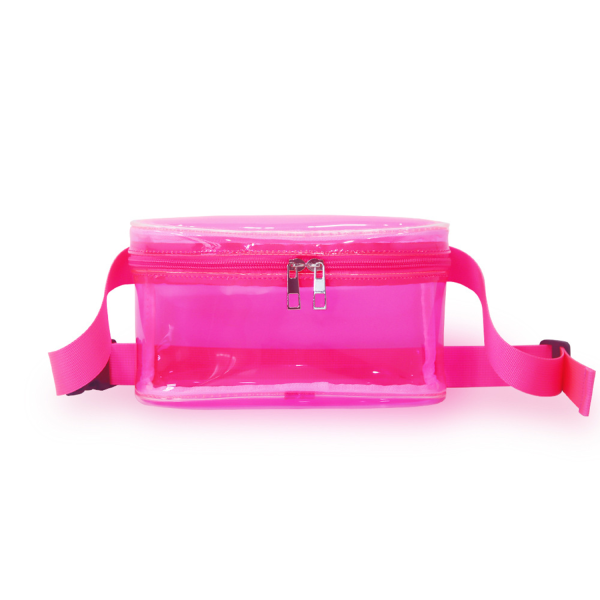 Holographic PVC Clear Waterproof Double Zipper Bag