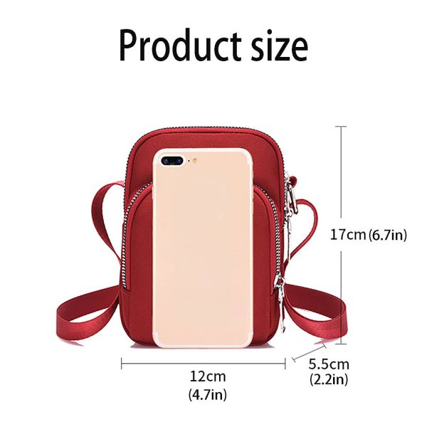 Mini Waterproof Oxford Crossbody Phone Bag