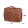 3 in 1 Waterproof PU Leather Travel Toiletry Bag
