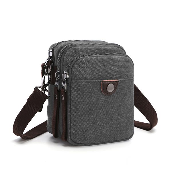 Detachable Shoulder Strap Canvas Crossbody Bag