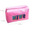 Waterproof Nylon Embroidered Letter Makeup Bag