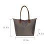 Top Zipper Large Capacity Nylon Tote Bag
