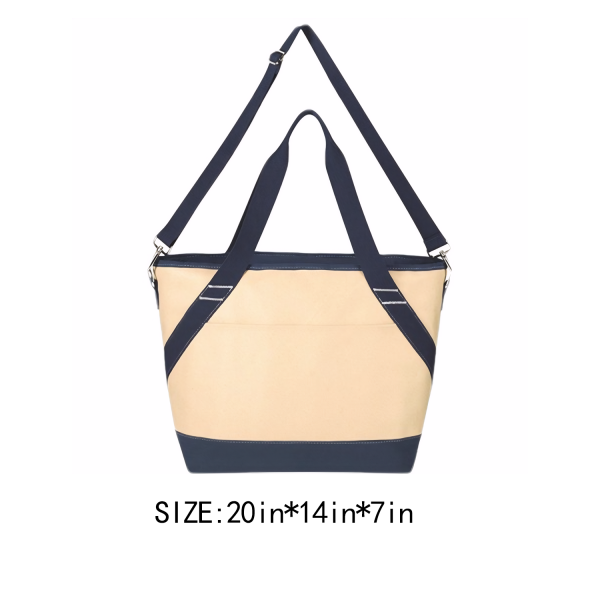 30L Canvas Insulated Cooler Lunch Bag