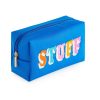 Waterproof Nylon Embroidered Letter Makeup Bag