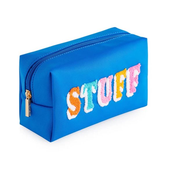 Waterproof Nylon Embroidered Letter Makeup Bag