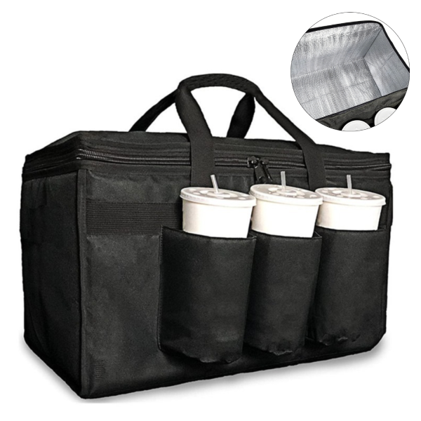 Oxford Insulated Food Delivery Bag w/ Aluminum Foil Lining