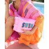 Waterproof Nylon Embroidered Letter Makeup Bag