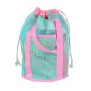 16L Polyester Mesh Beach Drawstring Bag