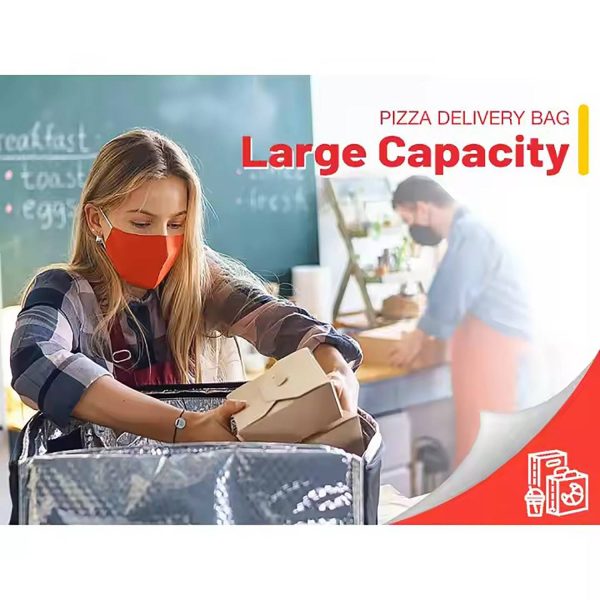 36L Waterproof Oxford Insulated Food Delivery Backpack