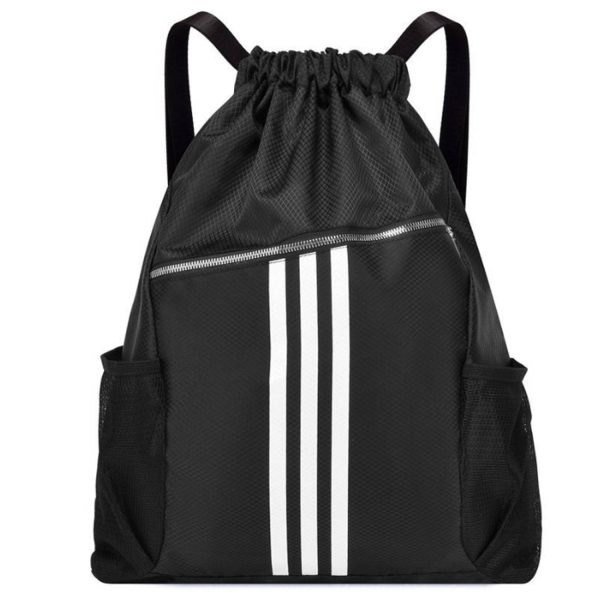 Large Capacity Polyester Drawstring Gym Backpack