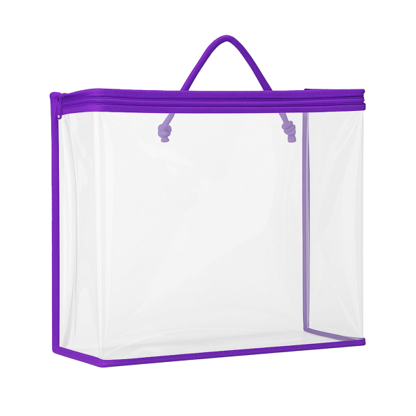 Clear PVC Dustproof Waterproof Zipper Bag