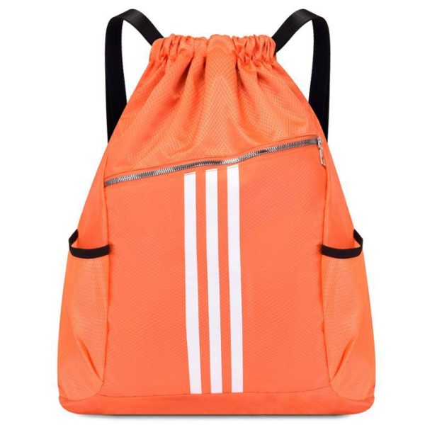 Large Capacity Polyester Drawstring Gym Backpack