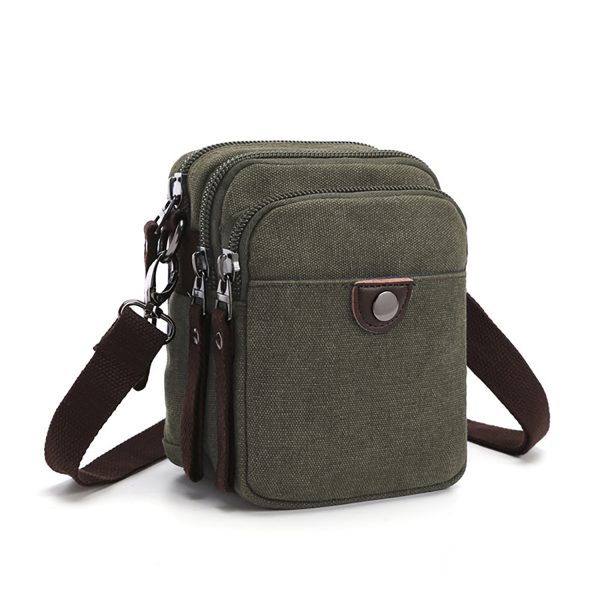 Detachable Shoulder Strap Canvas Crossbody Bag