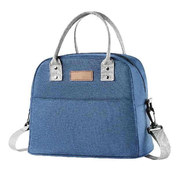 Oxford Insulated Lunch Crossbody Tote Bag