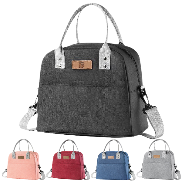 Oxford Insulated Lunch Crossbody Tote Bag