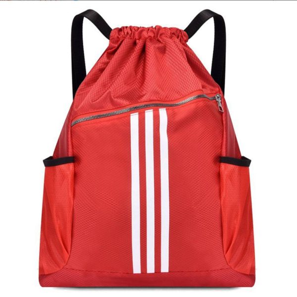 Large Capacity Polyester Drawstring Gym Backpack