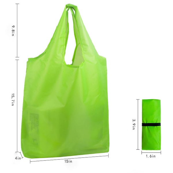 Reusable Polyester Shopping Tote Bag w/ Handle