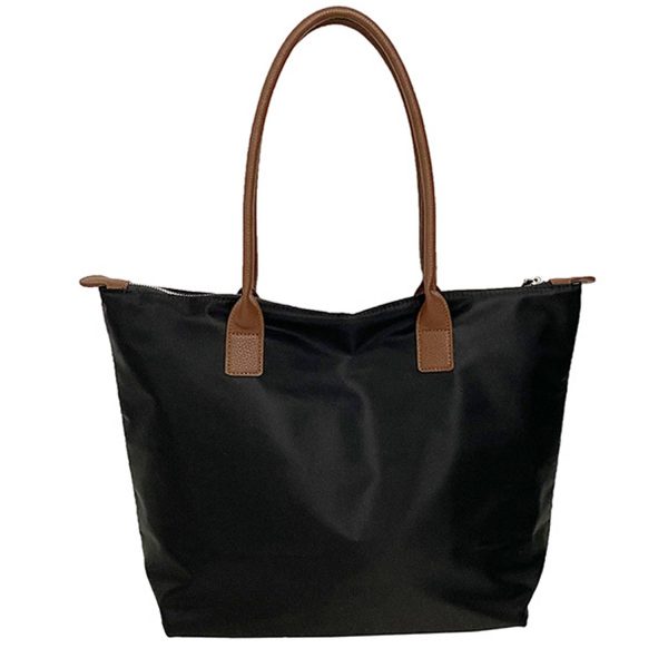 Top Zipper Large Capacity Nylon Tote Bag