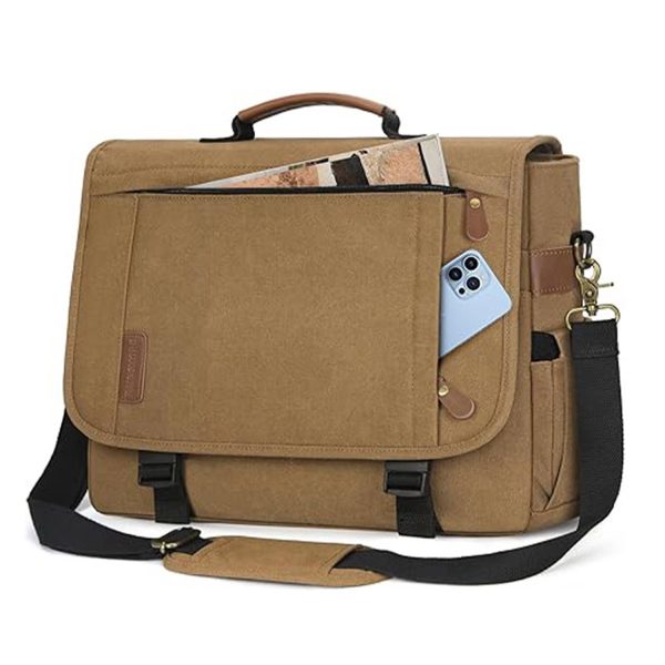 17 Inch Waterproof Canvas Laptop Crossbody Bag