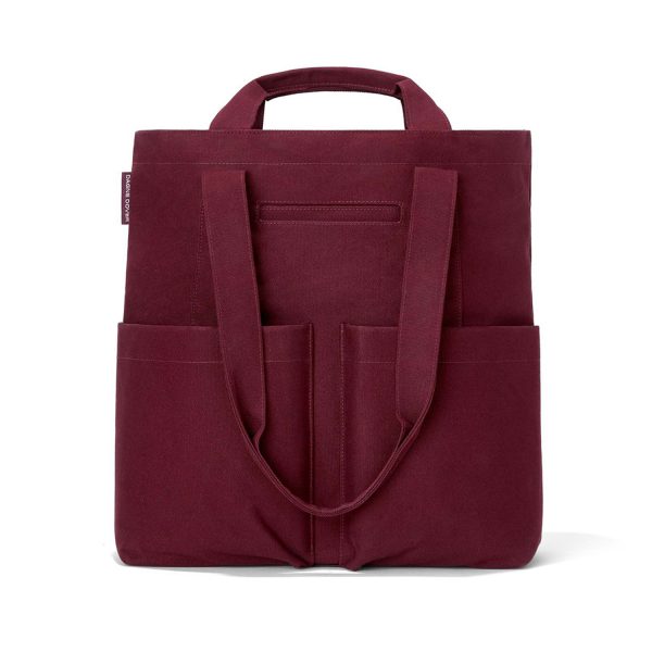 Open Top Multi-pockets Canvas Tote Bag