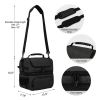 8L Double Deck Oxford Insulated Lunch Bag