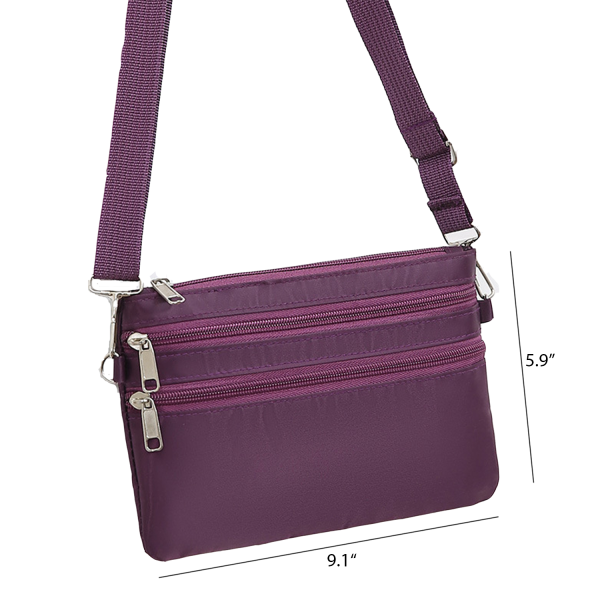 Large Capacity Printed Nylon Crossbody Bag