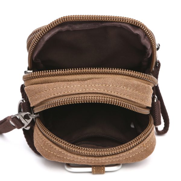 Detachable Shoulder Strap Canvas Crossbody Bag