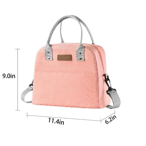 Oxford Insulated Lunch Crossbody Tote Bag