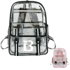 Large Capacity Clear PVC Backpack w/ USB Port