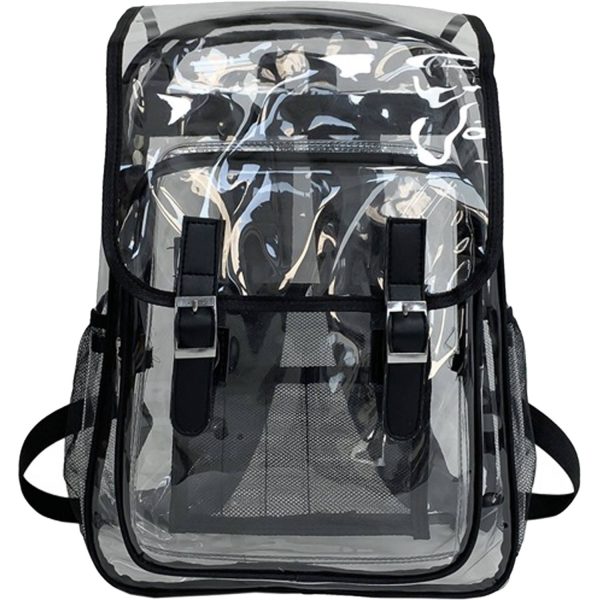 Waterproof PVC Clear Flip Top Backpack
