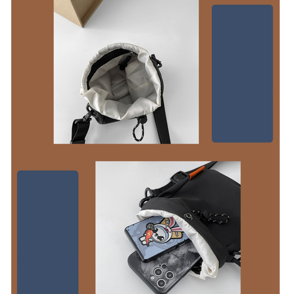 Nylon mini shoulder bag for travel