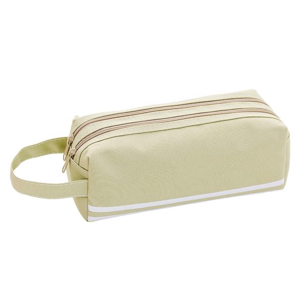 Double Layer Zippered Oxford Pencil Bag