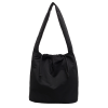 Lightweight Nylon Drawstring Shoulder Tote Bag