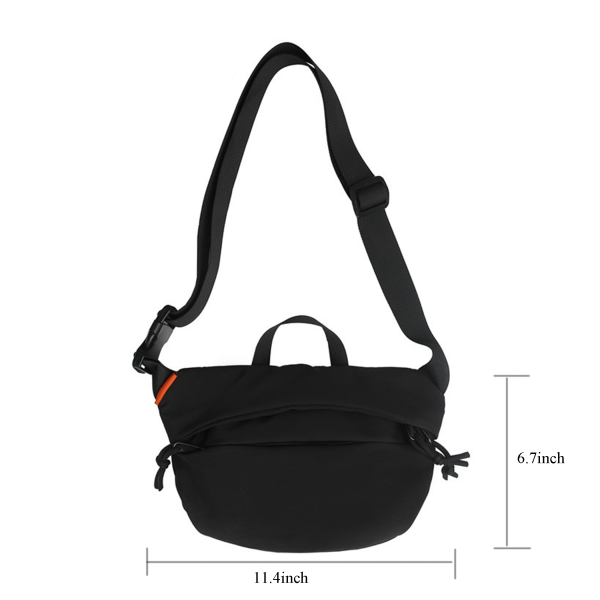 Unisex Adjustable Nylon Sport Crossbody Bag