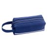 Double Layer Zippered Oxford Pencil Bag