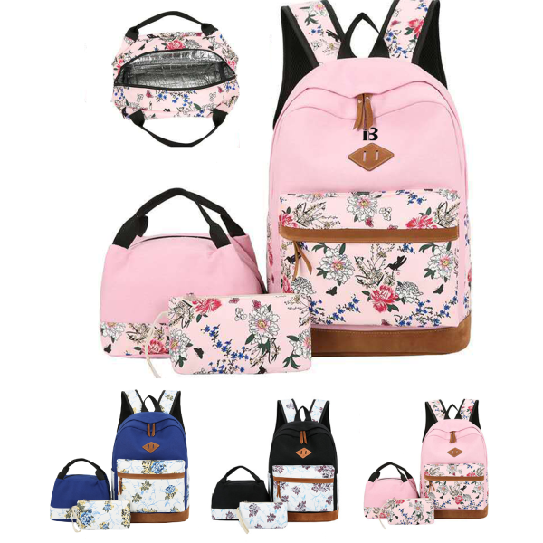Oxford Waterproof Printed Backpack Set