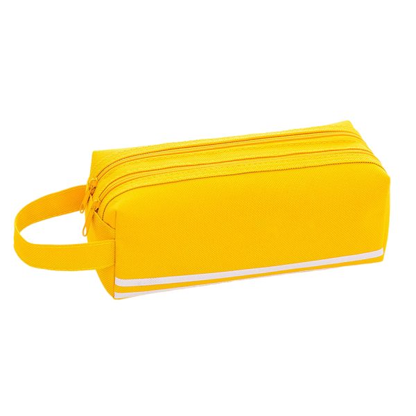 Double Layer Zippered Oxford Pencil Bag