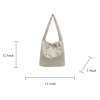 Lightweight Nylon Drawstring Shoulder Tote Bag