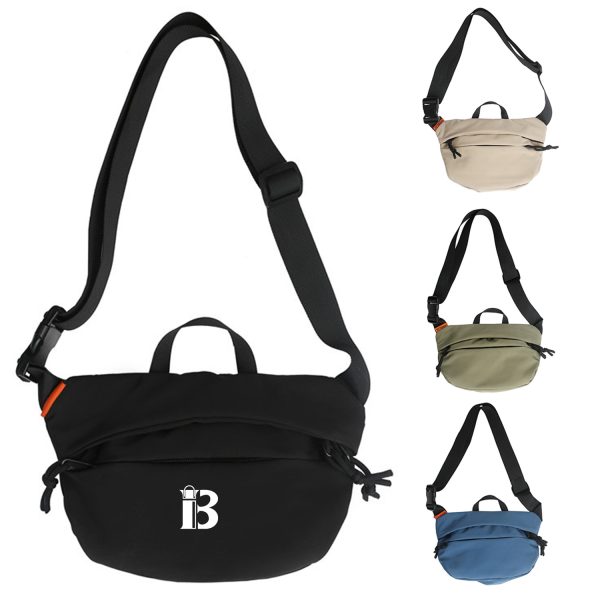 Unisex Adjustable Nylon Sport Crossbody Bag