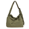 Water Resistant Nylon Drawstring Crossbody Tote Bag