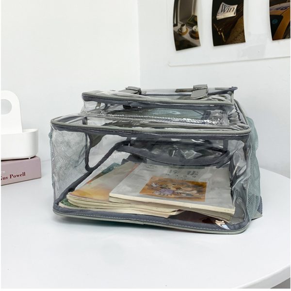 Waterproof PVC Clear Flip Top Backpack