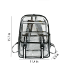 Large Capacity Clear PVC Backpack w/ USB Port
