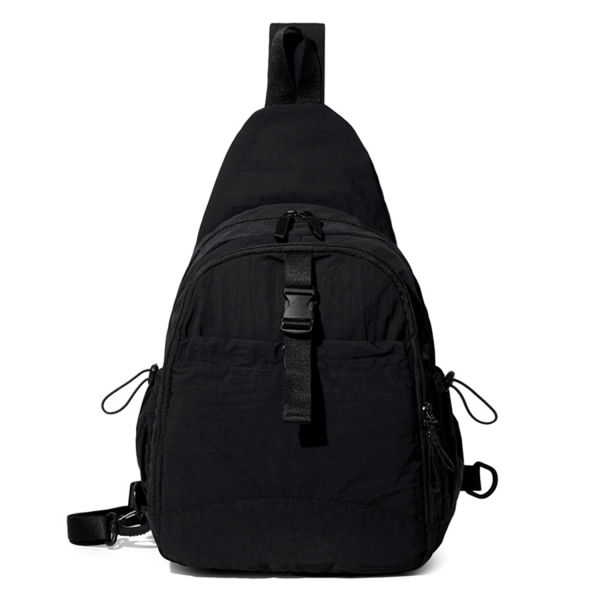 Large Capacity Nylon Crossbody Sling Bag w/ Pockets