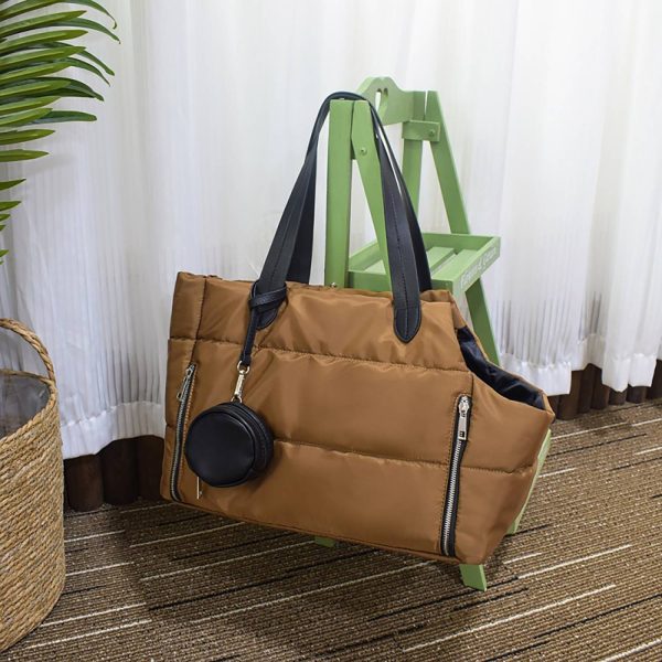 Large Capacity Nylon Pet Carrier Tote Bag w/ Coin Purse