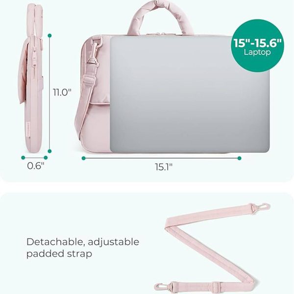 15 Inch Water Resistant Nylon Laptop Shoulder Bag